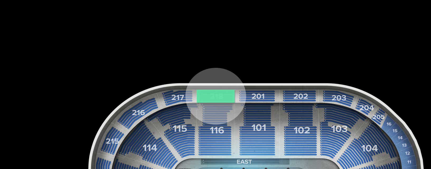 Seat view from Upper