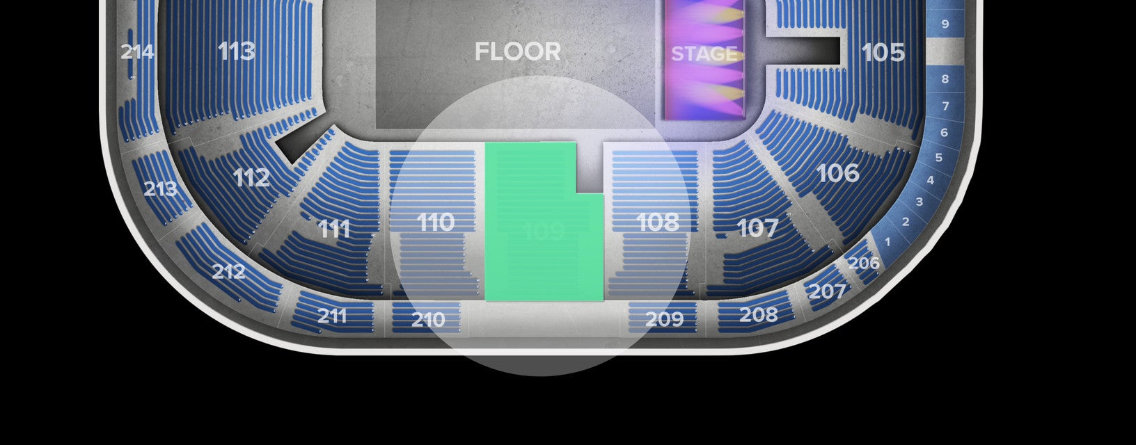 Seat view from Lower