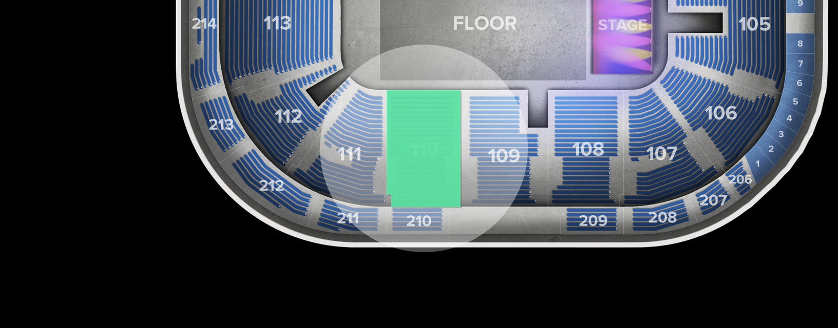 Seat view from Lower