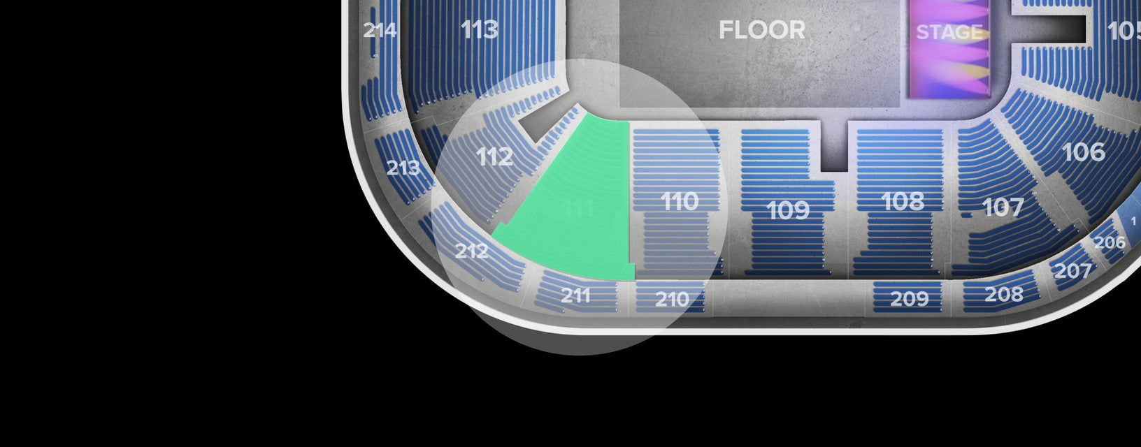 Seat view from Lower