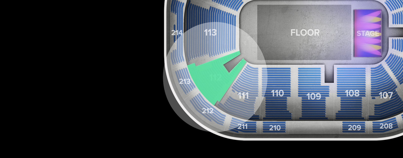 Seat view from Lower