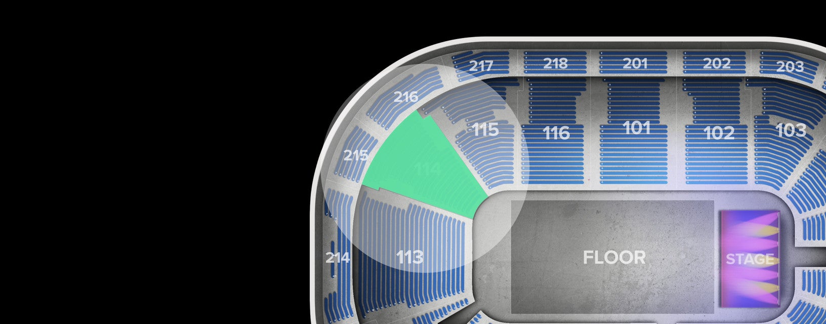 Seat view from Lower