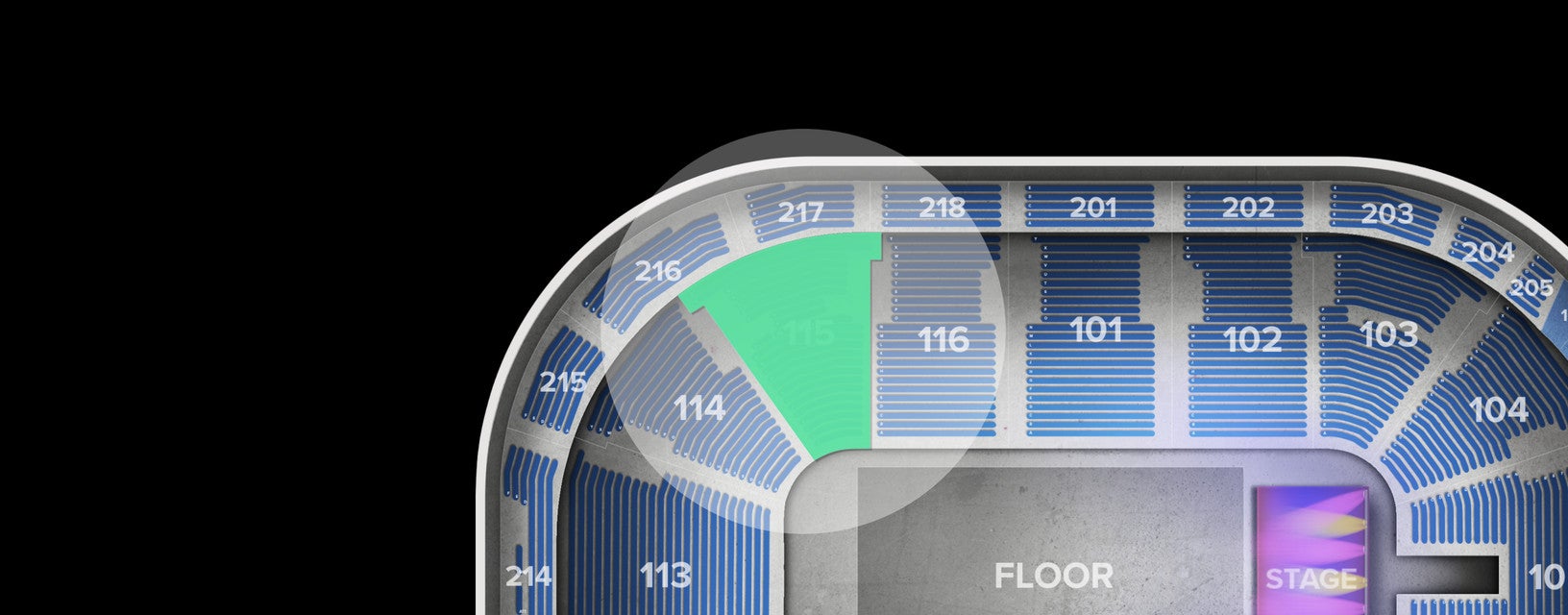 Seat view from Lower