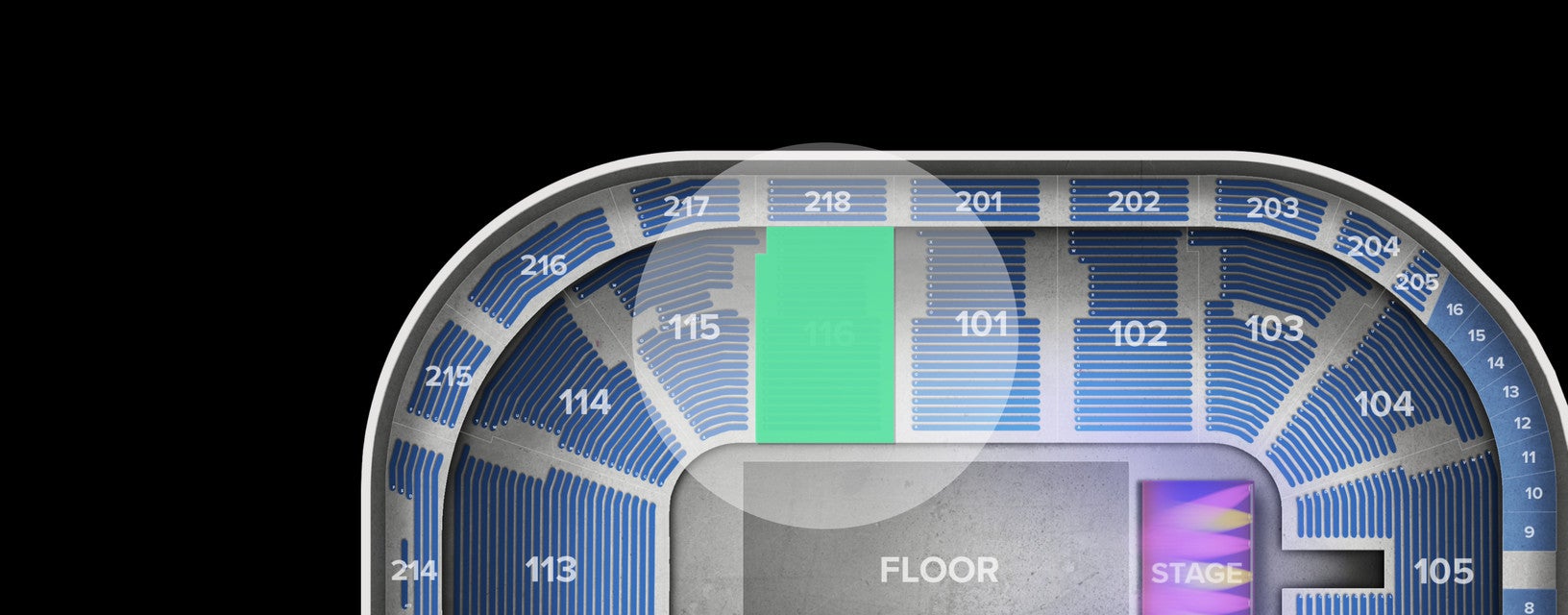 Seat view from Lower