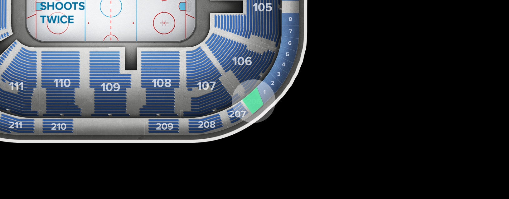 Seat view from Upper