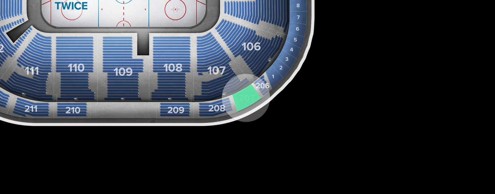 Seat view from Upper