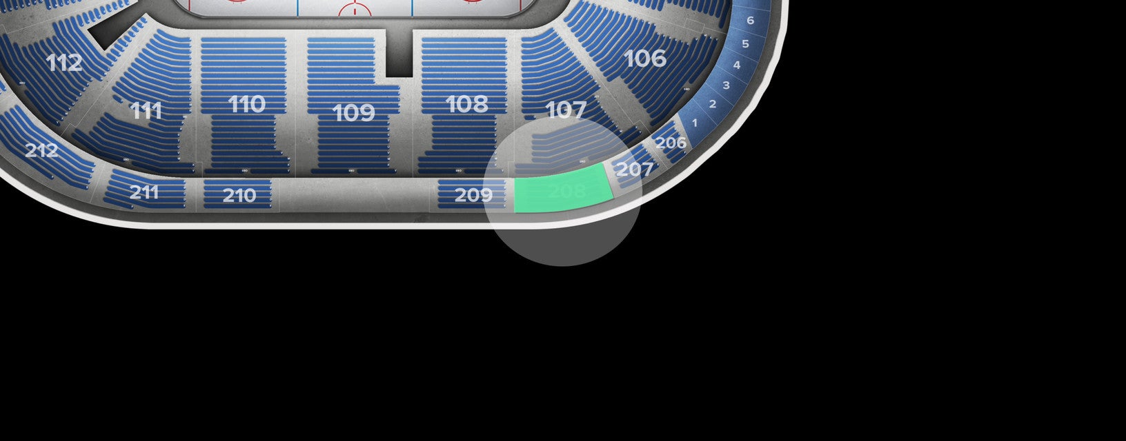 Seat view from Upper
