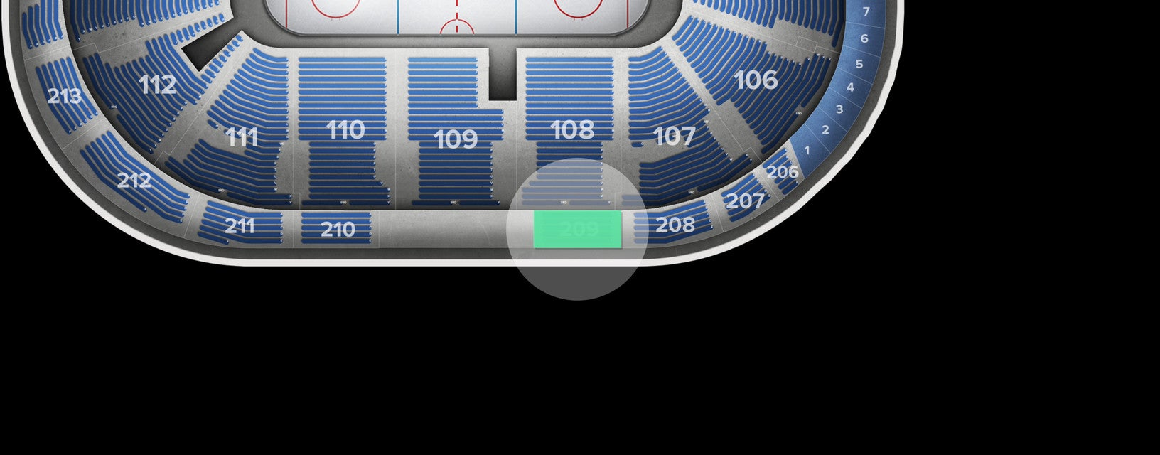 Seat view from Upper