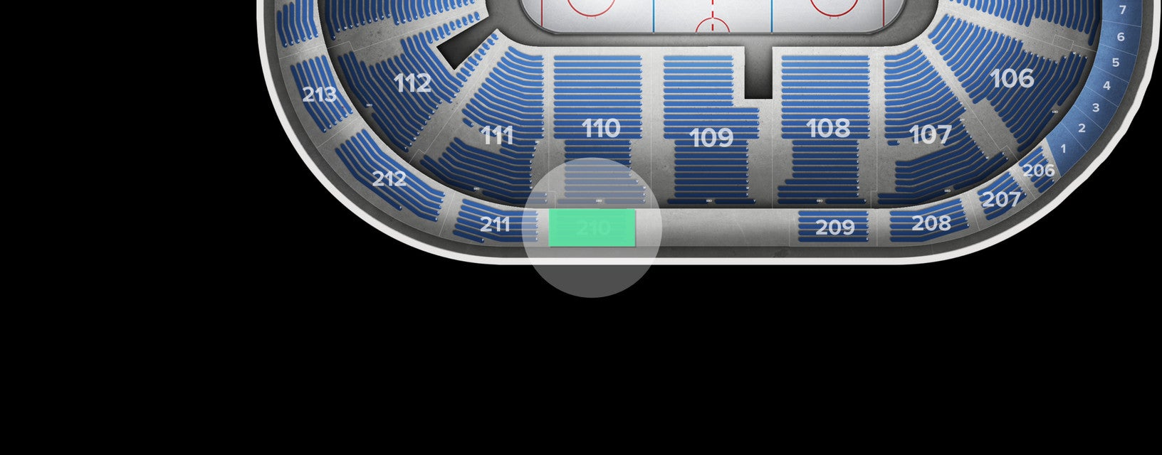 Seat view from Upper