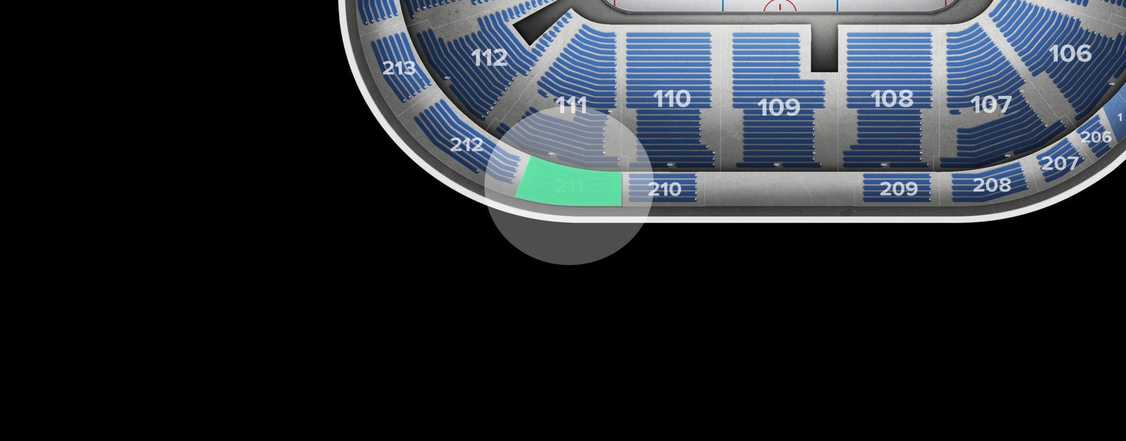 Seat view from Upper