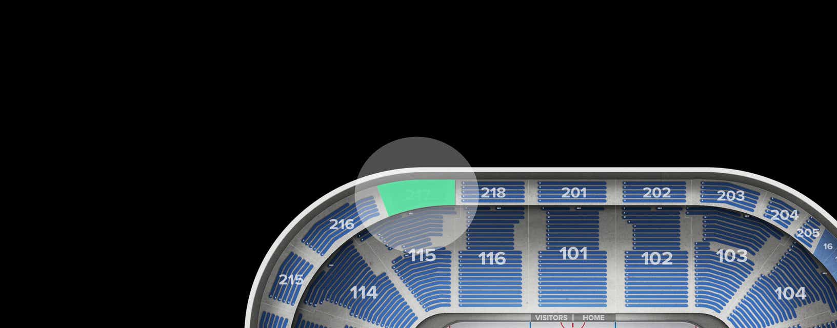 Seat view from Upper