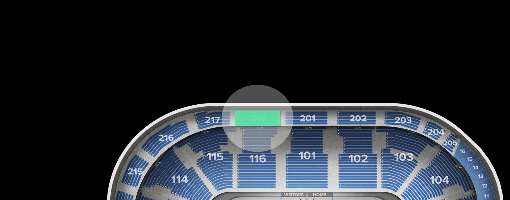 Seat view from Upper