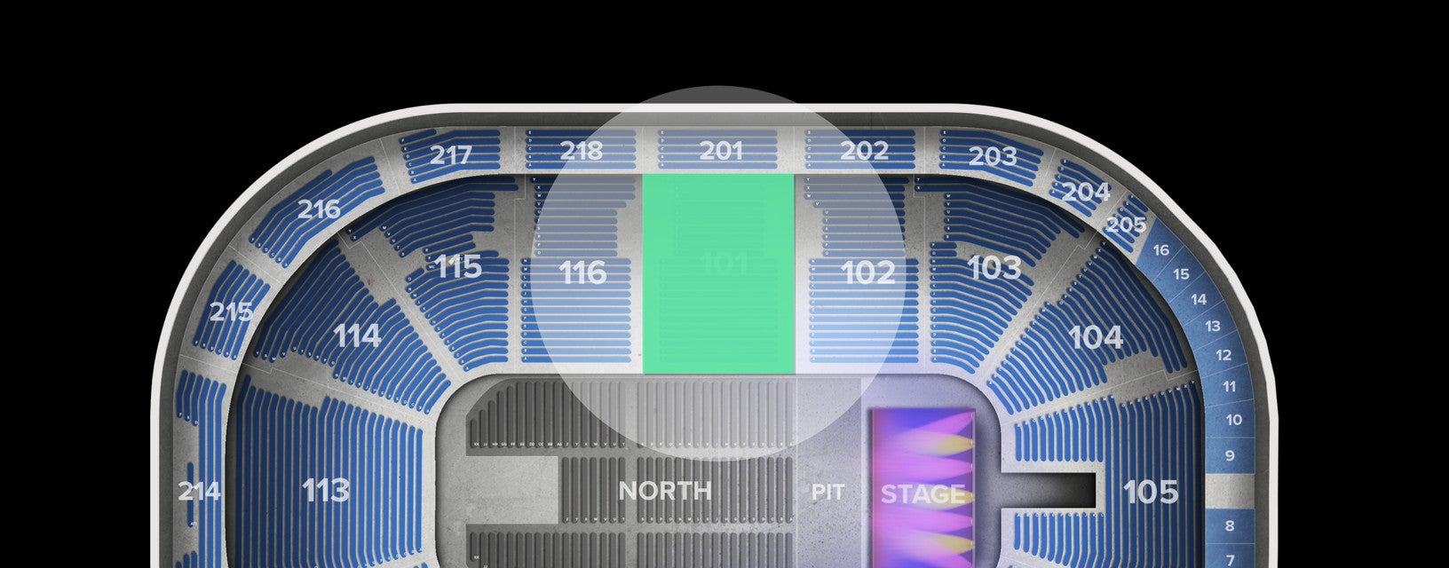 Seat view from Lower