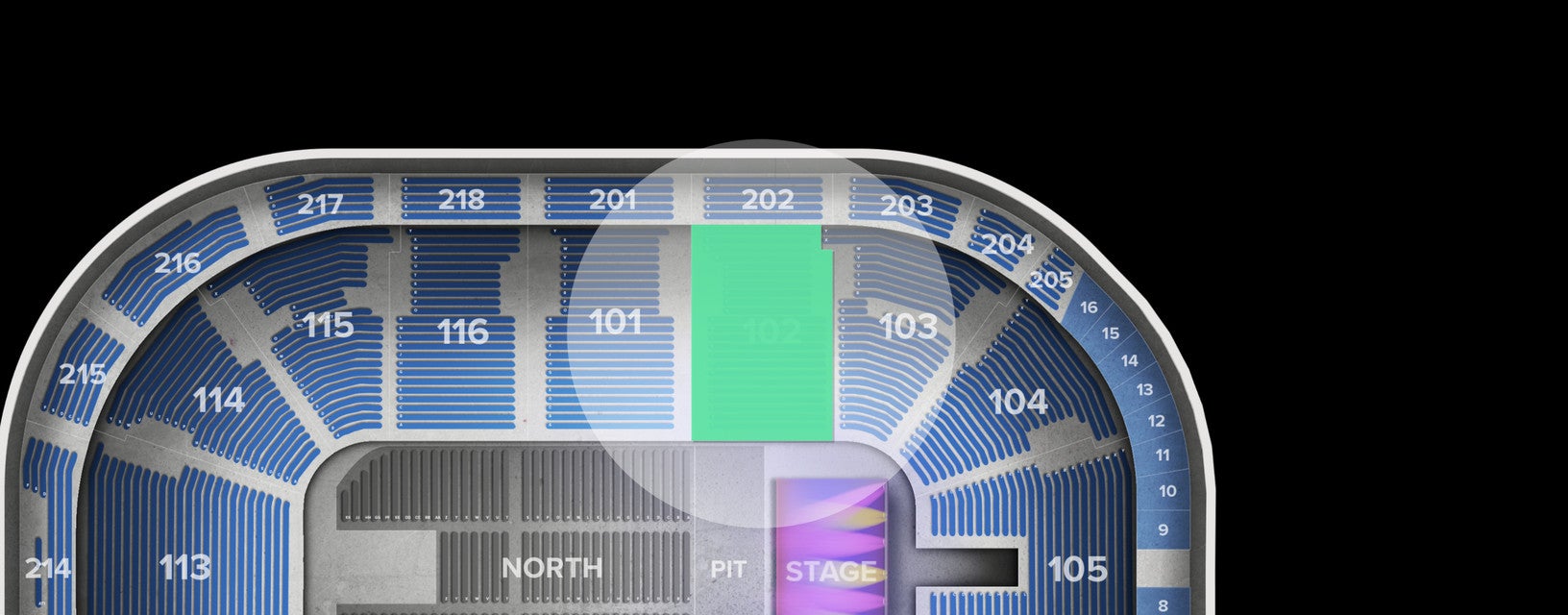 Seat view from Lower