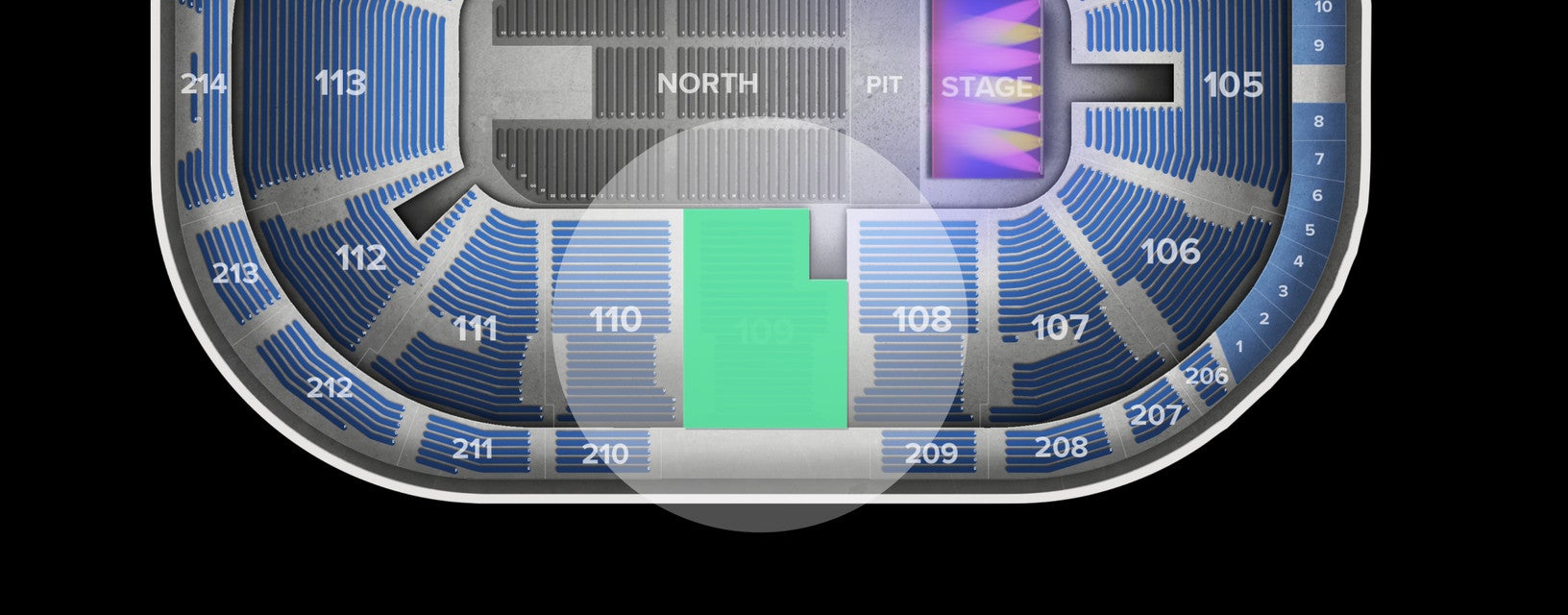 Seat view from Lower