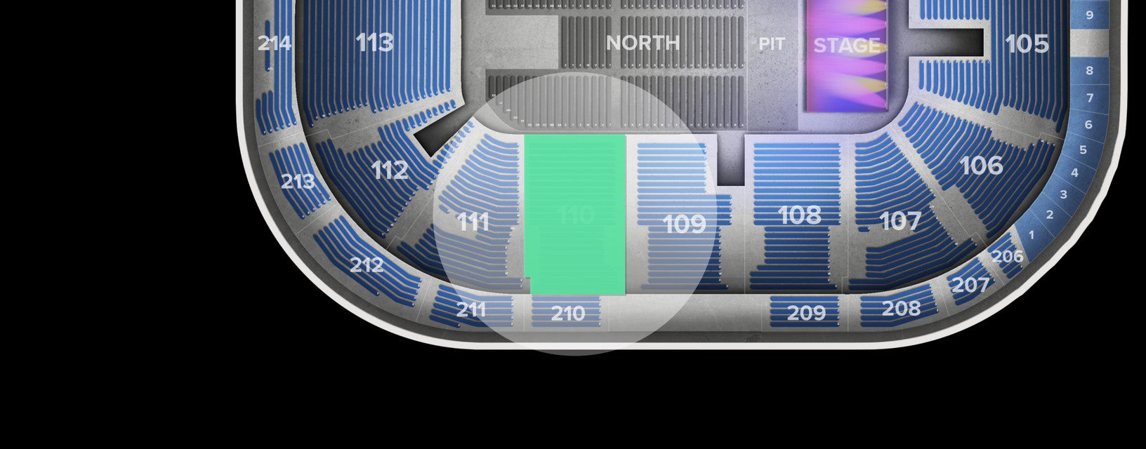 Seat view from Lower