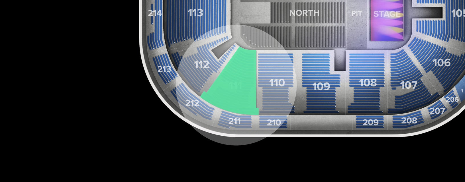 Seat view from Lower