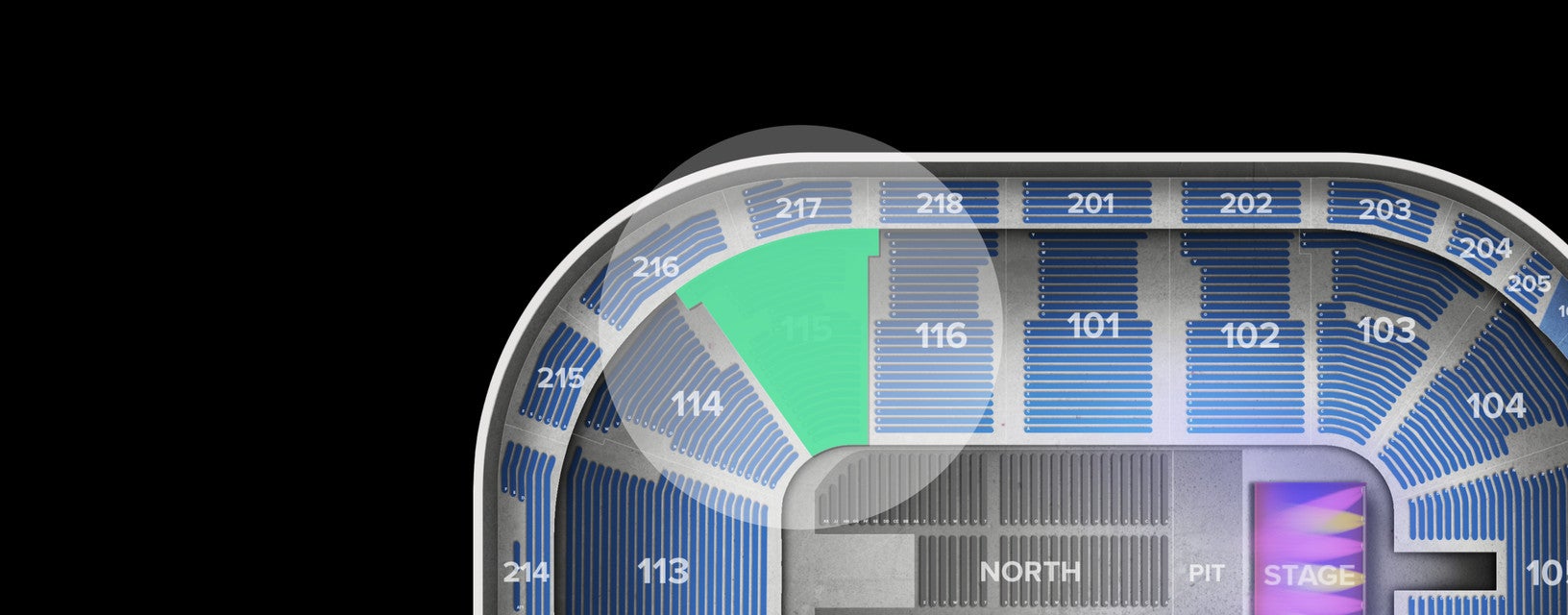 Seat view from Lower