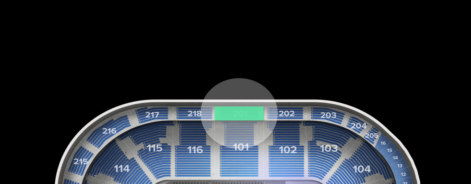 Seat view from Upper