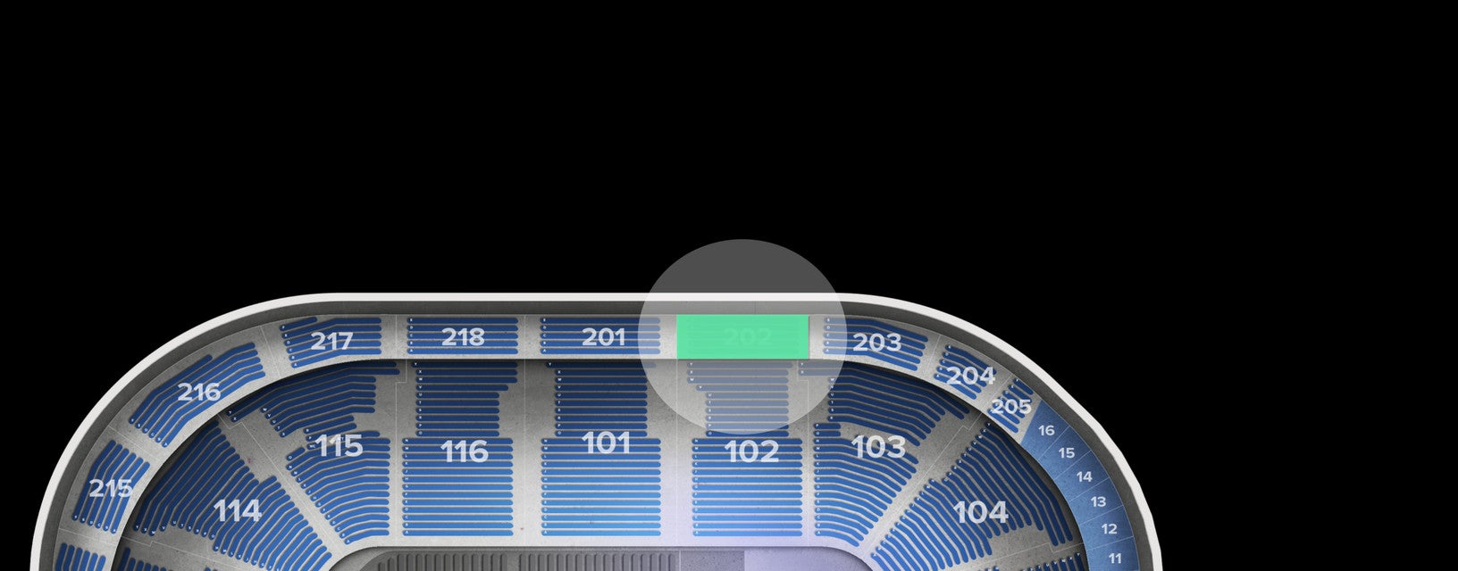 Seat view from Upper