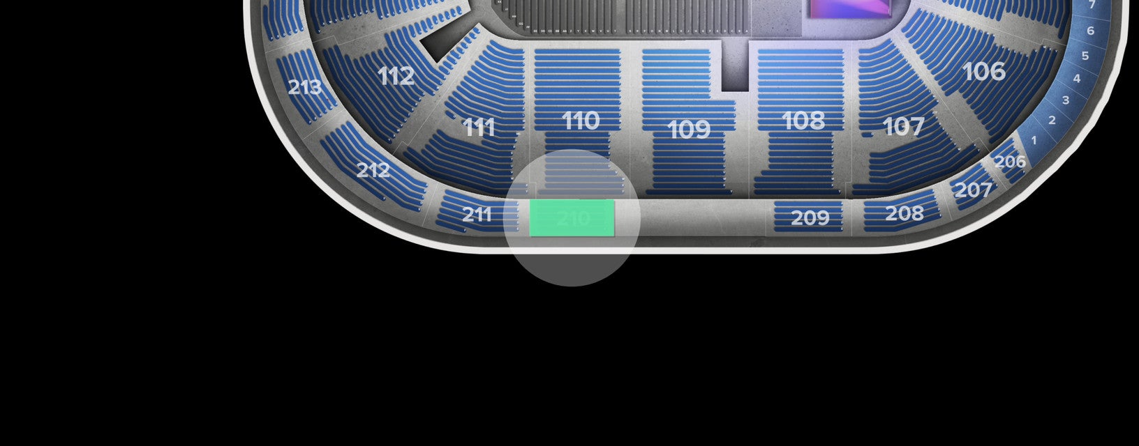 Seat view from Upper