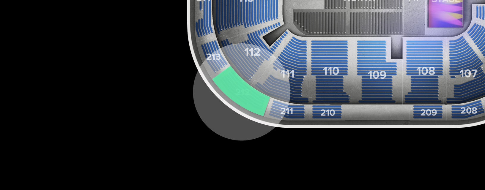 Seat view from Upper