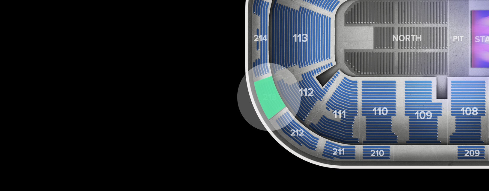 Seat view from Upper