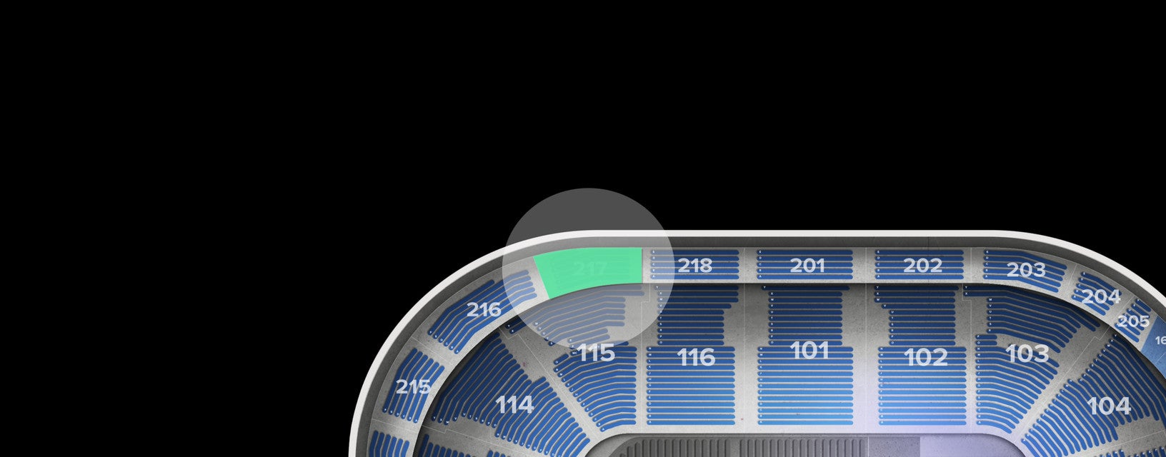 Seat view from Upper