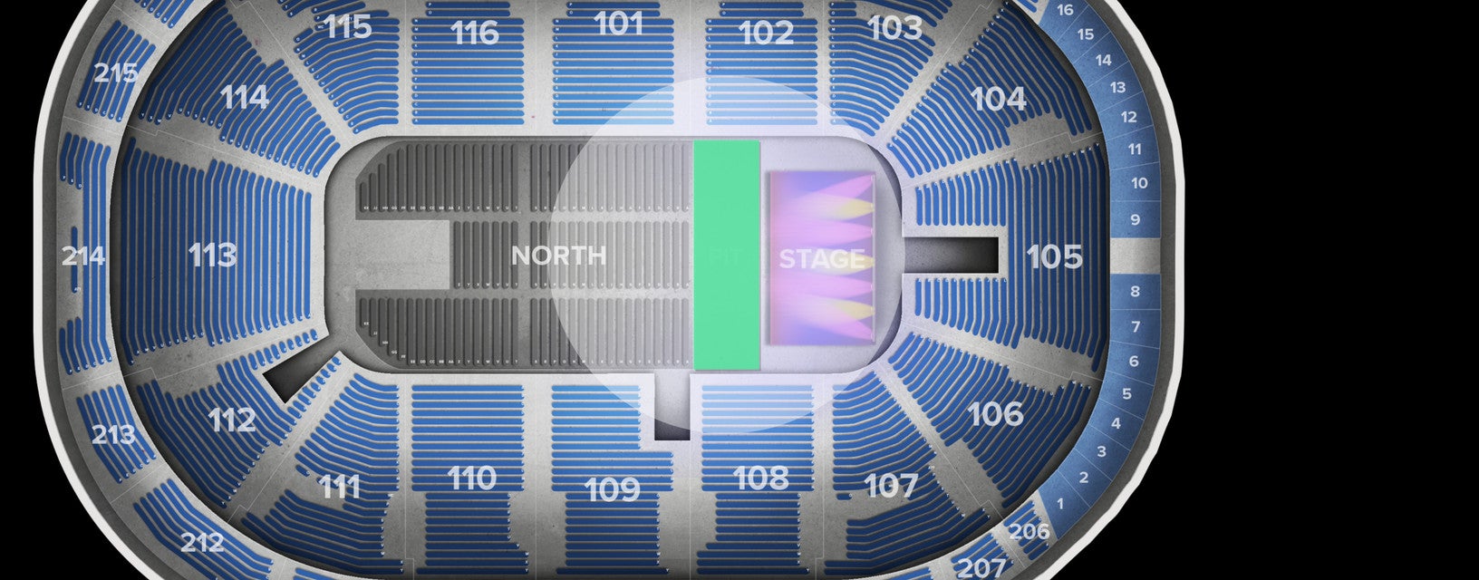 Seat view from Pit