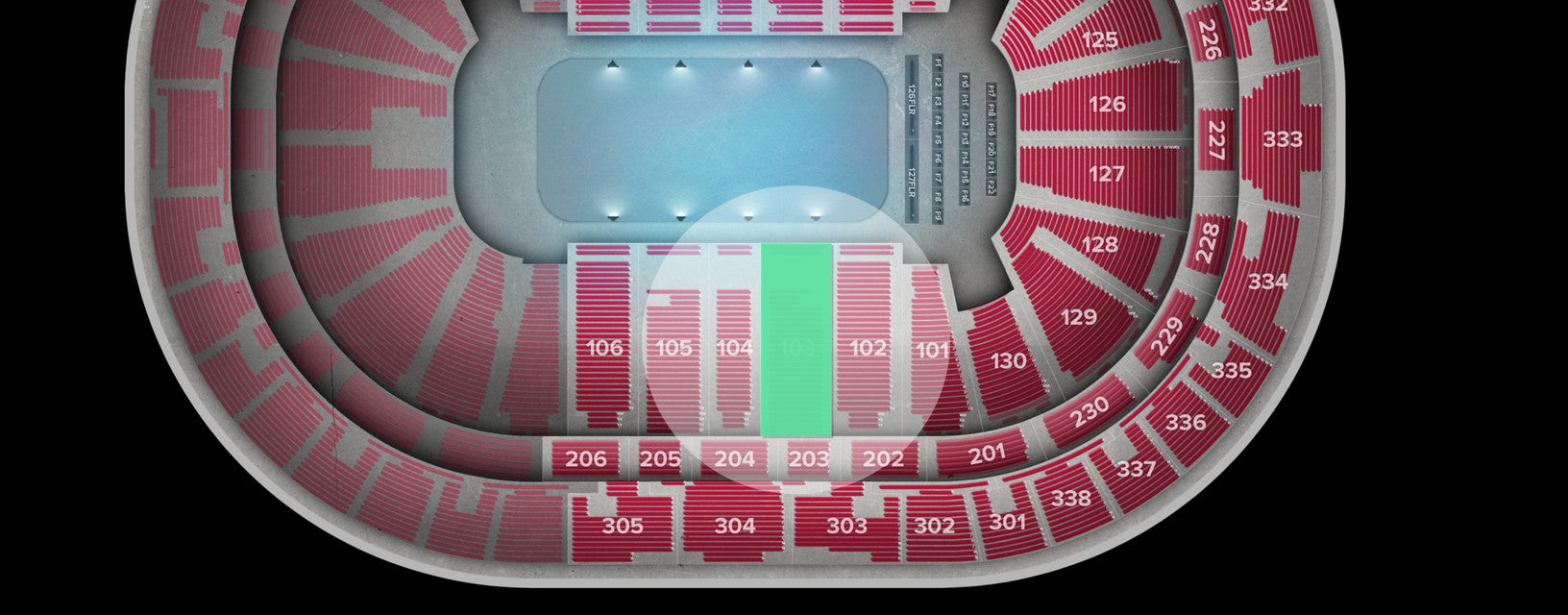 Seat view from Lower