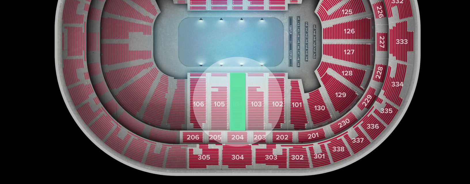Seat view from Lower
