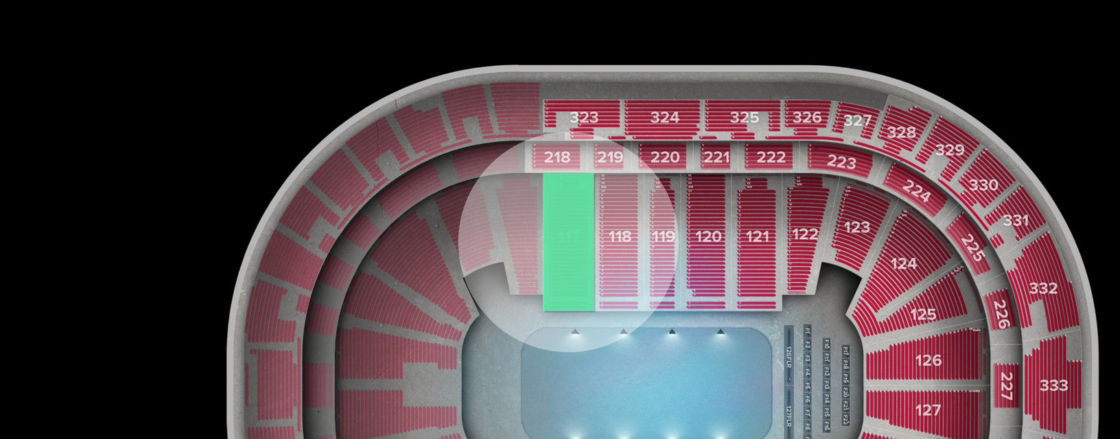Seat view from Lower
