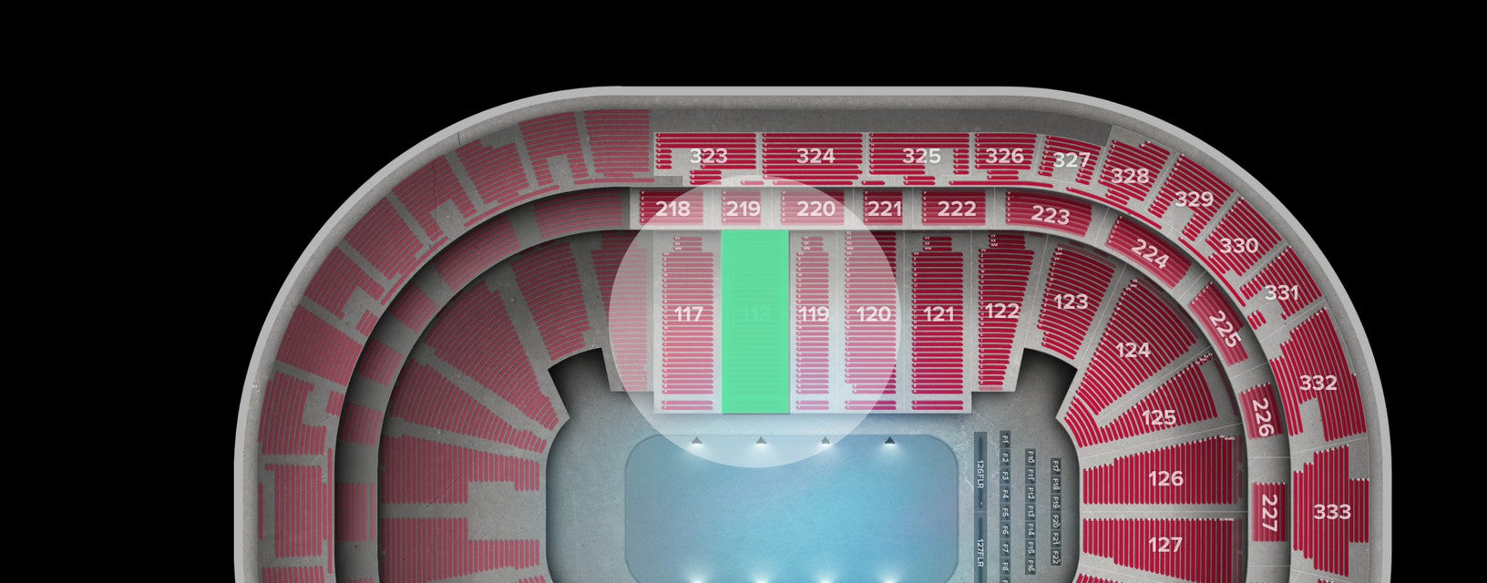 Seat view from Lower