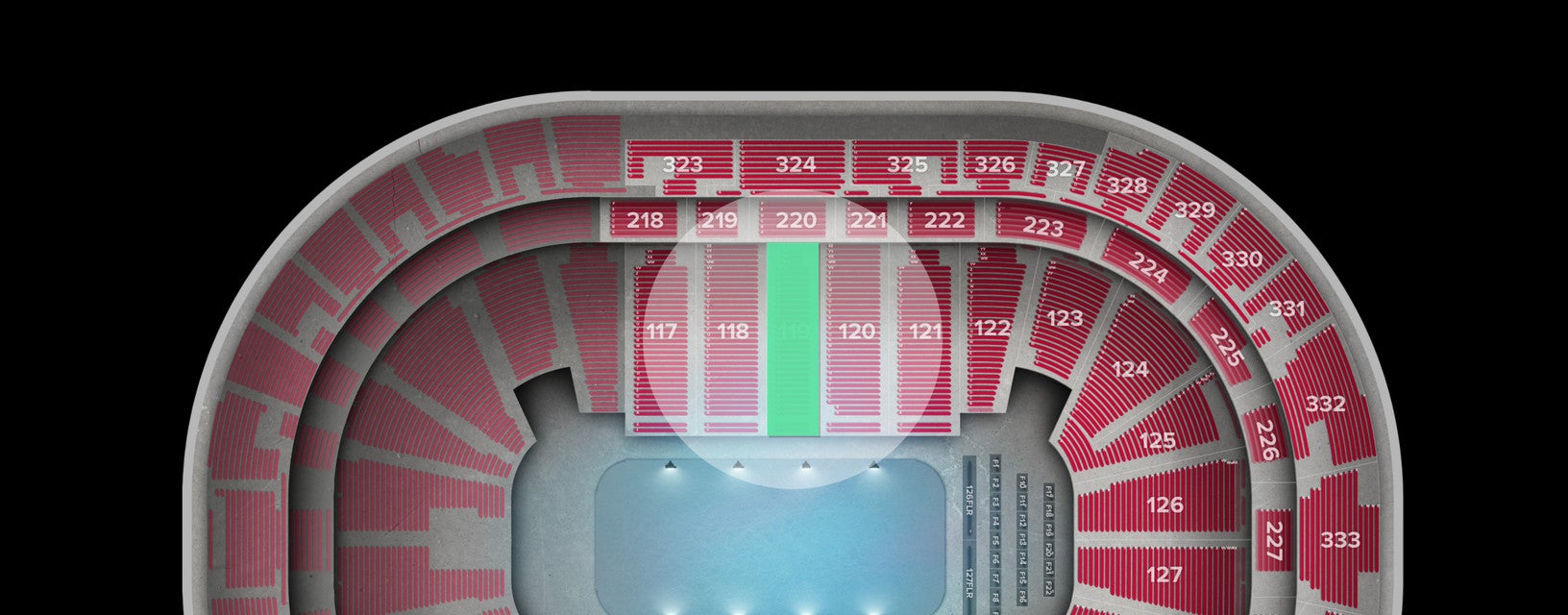 Seat view from Lower