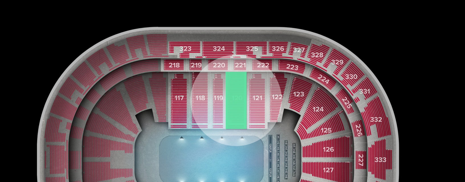 Seat view from Lower