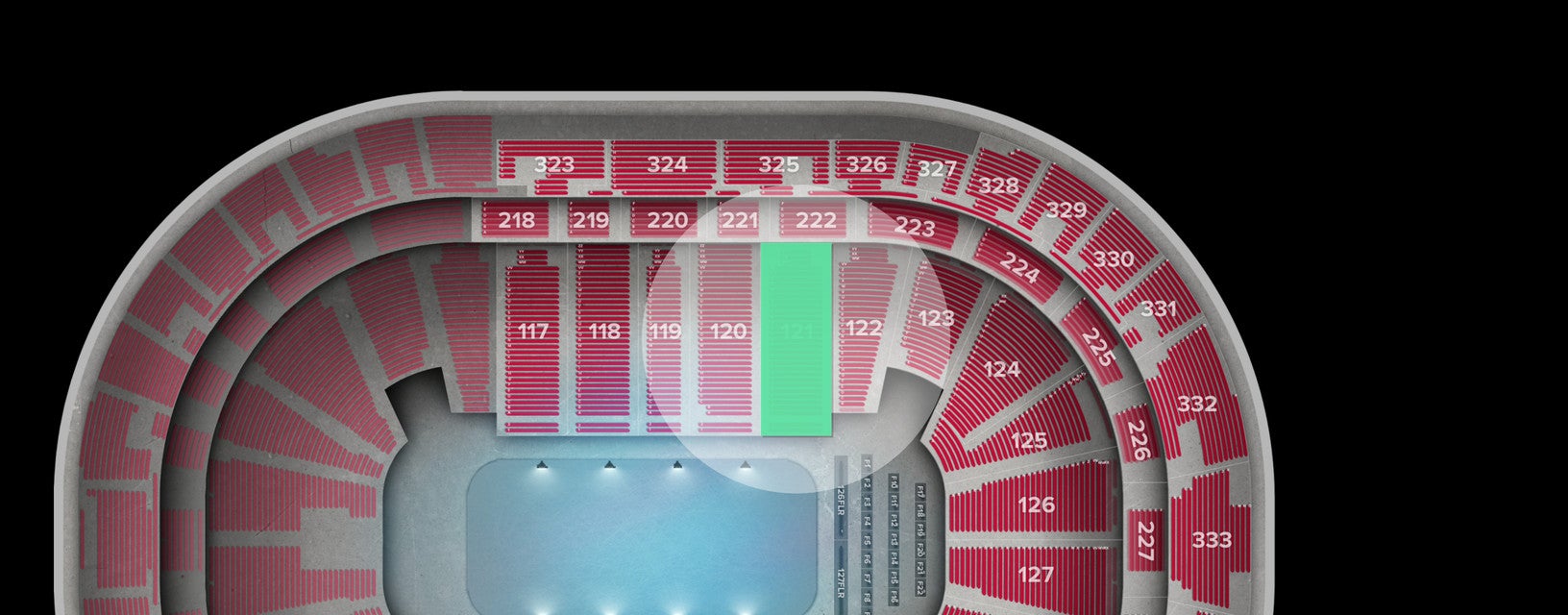 Seat view from Lower