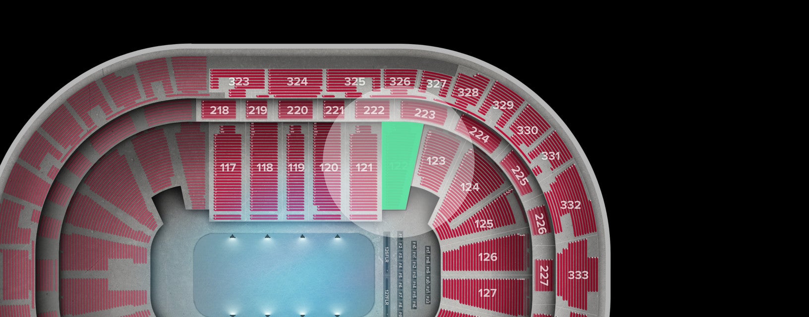 Seat view from Lower