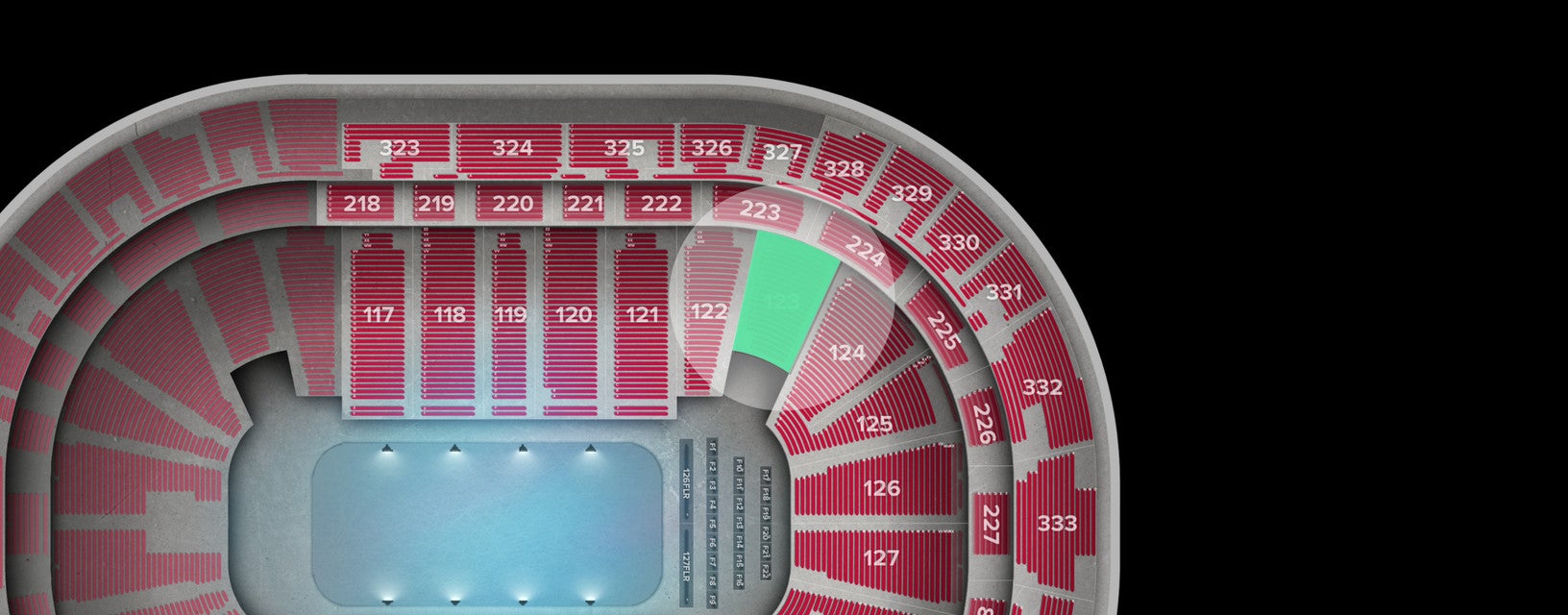 Seat view from Lower