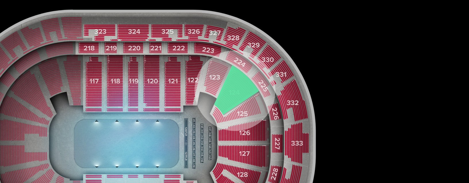 Seat view from Lower