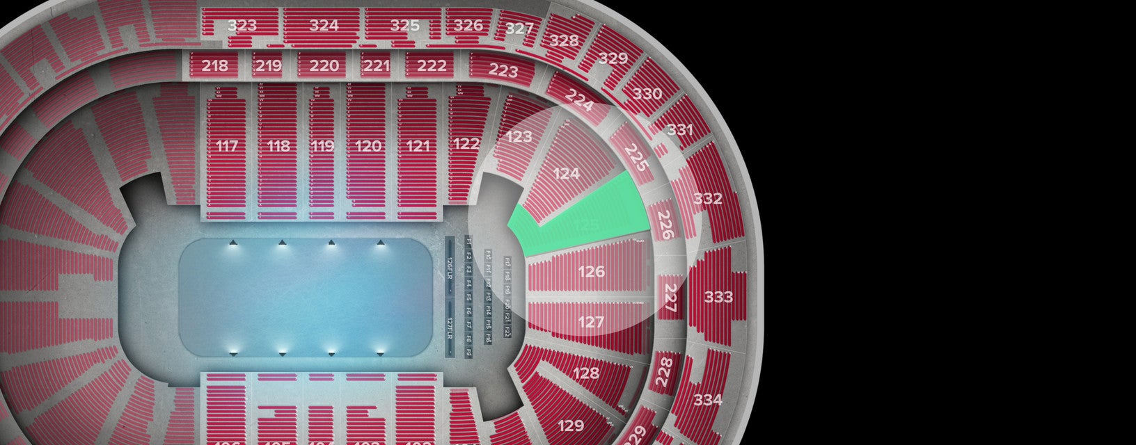 Seat view from Lower