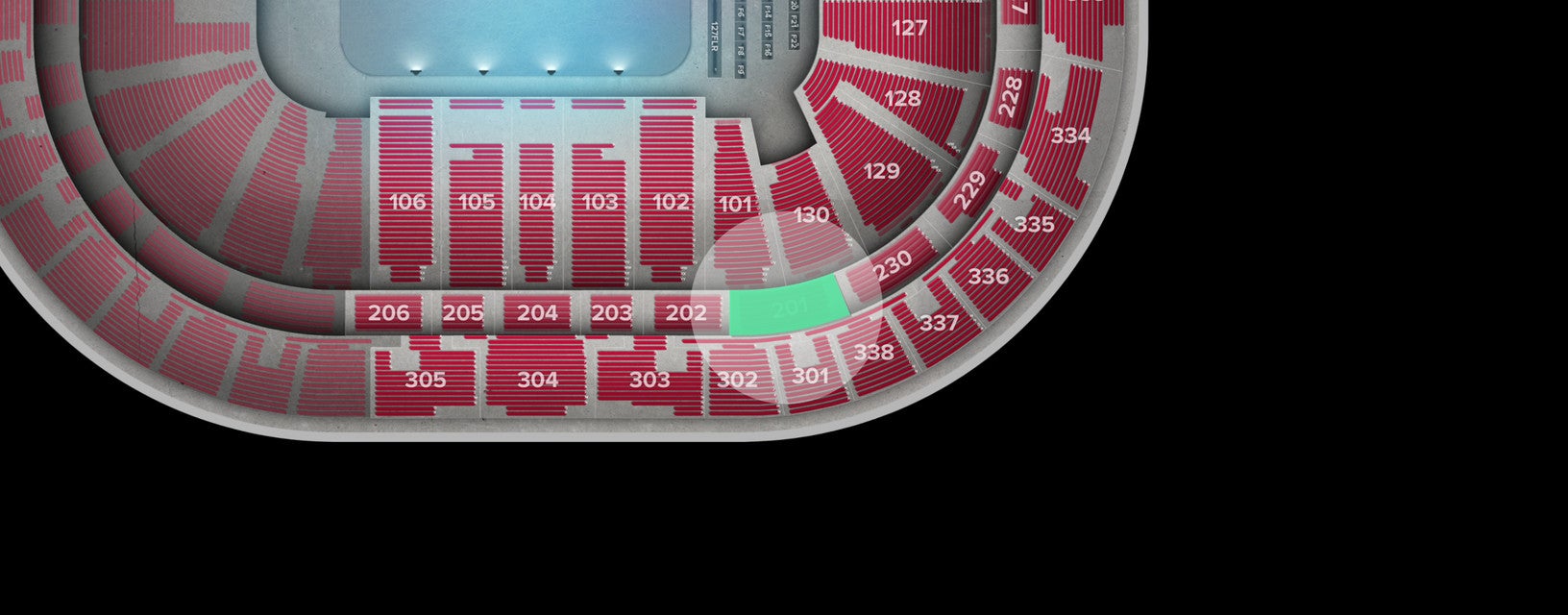 Seat view from Middle