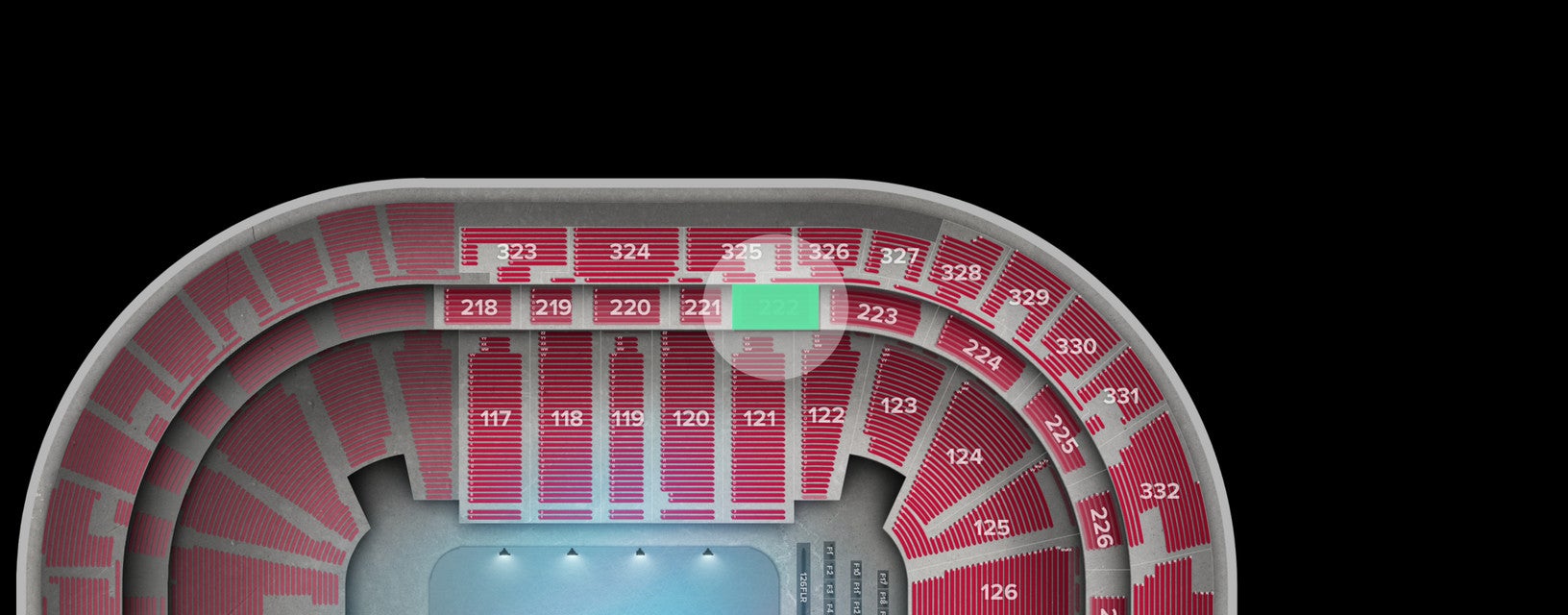 Seat view from Middle