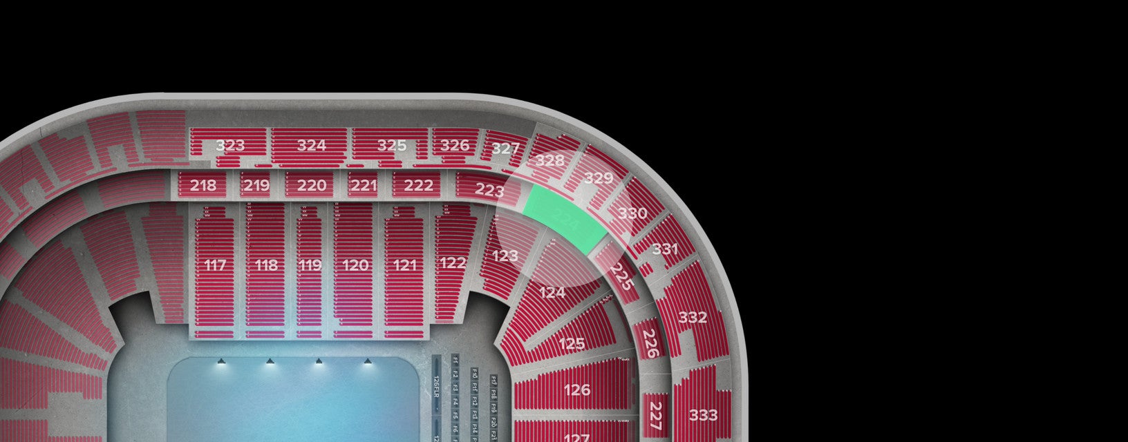 Seat view from Middle