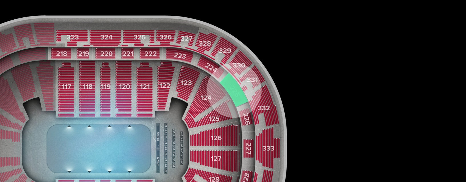 Seat view from Middle