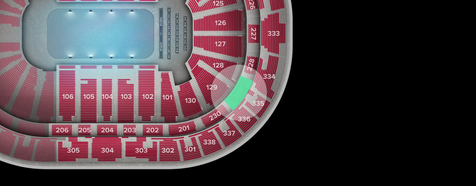 Seat view from Middle