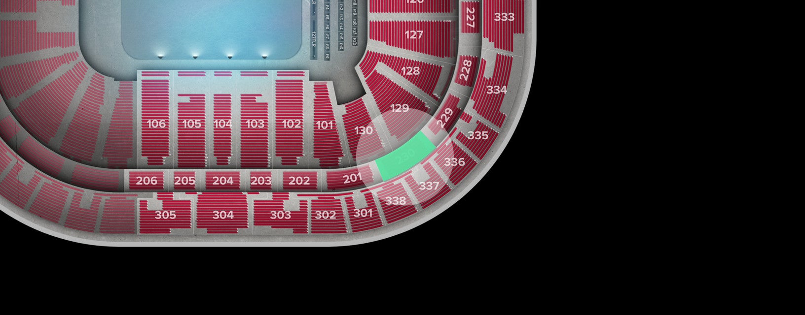 Seat view from Middle