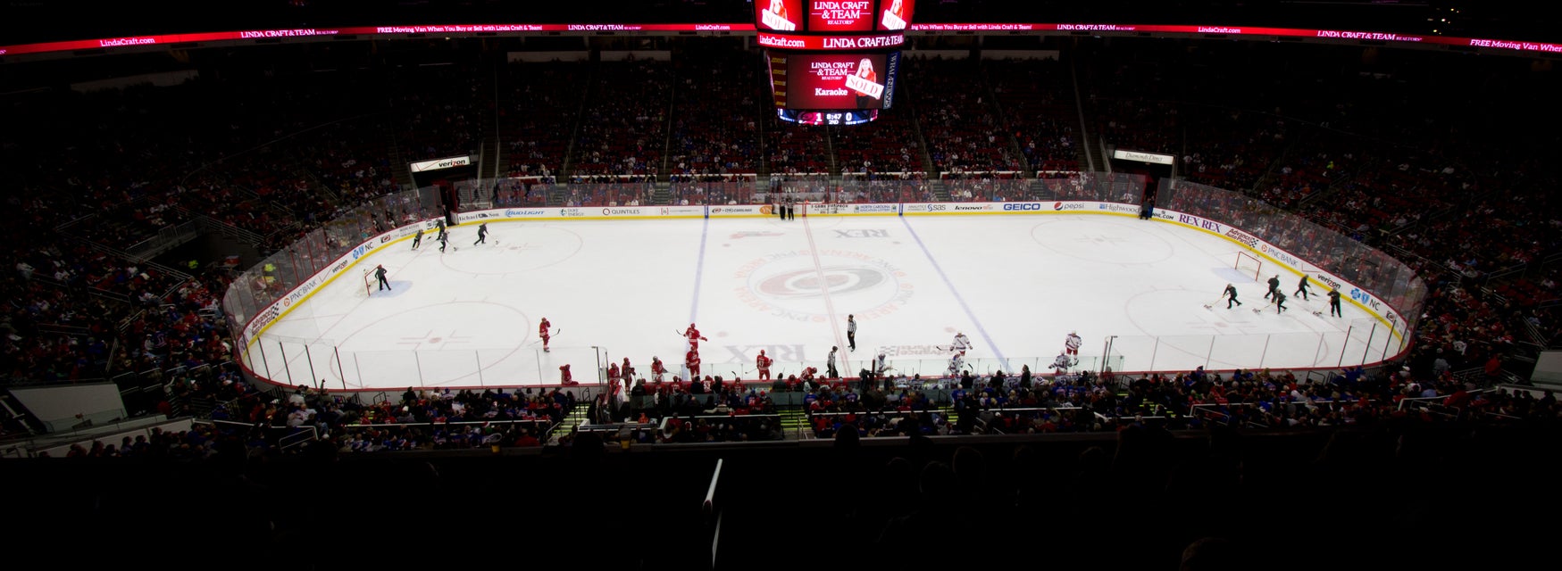 Seat view from Center Ice Club