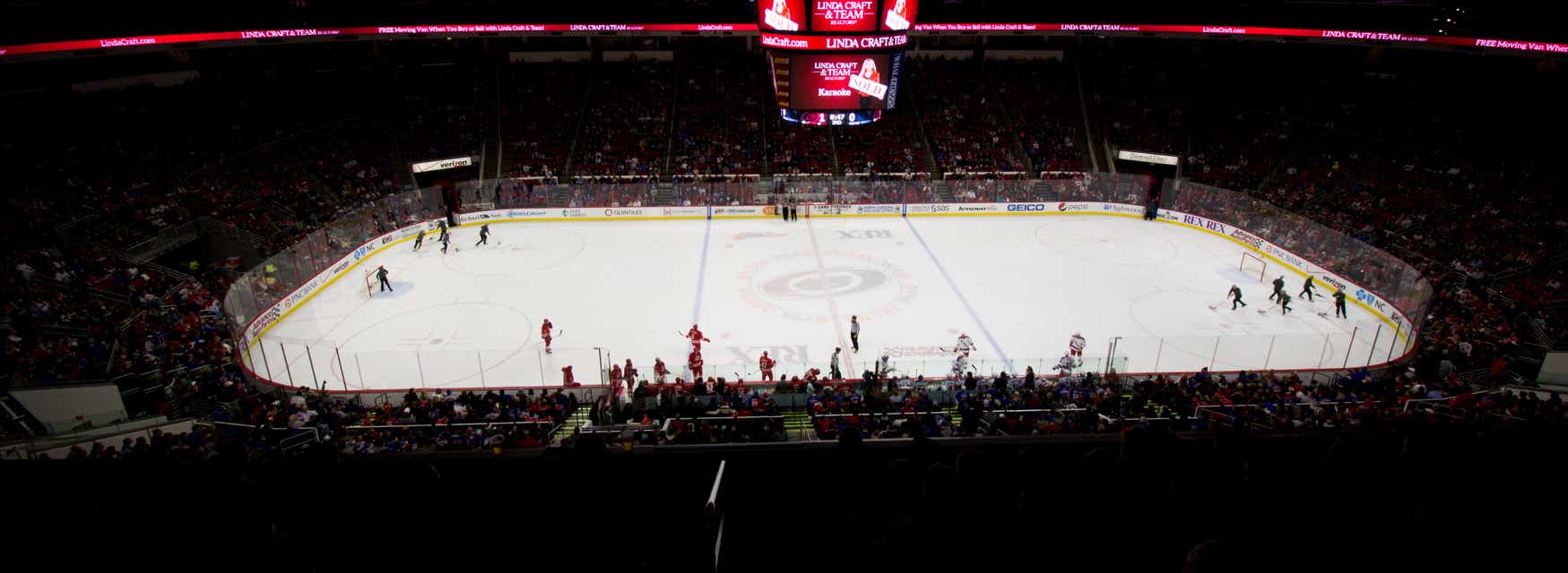 Seat view from Center Ice Club