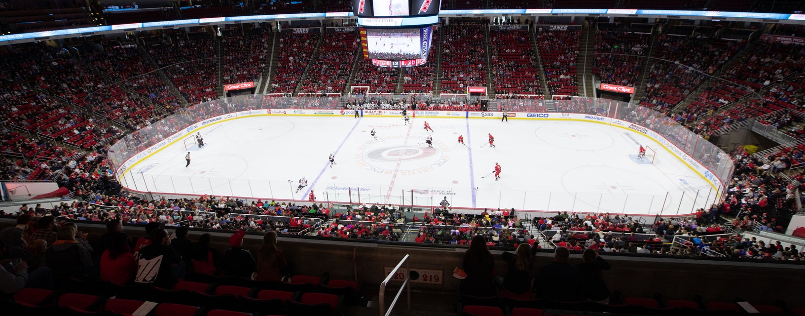 Seat view from Center Ice Club