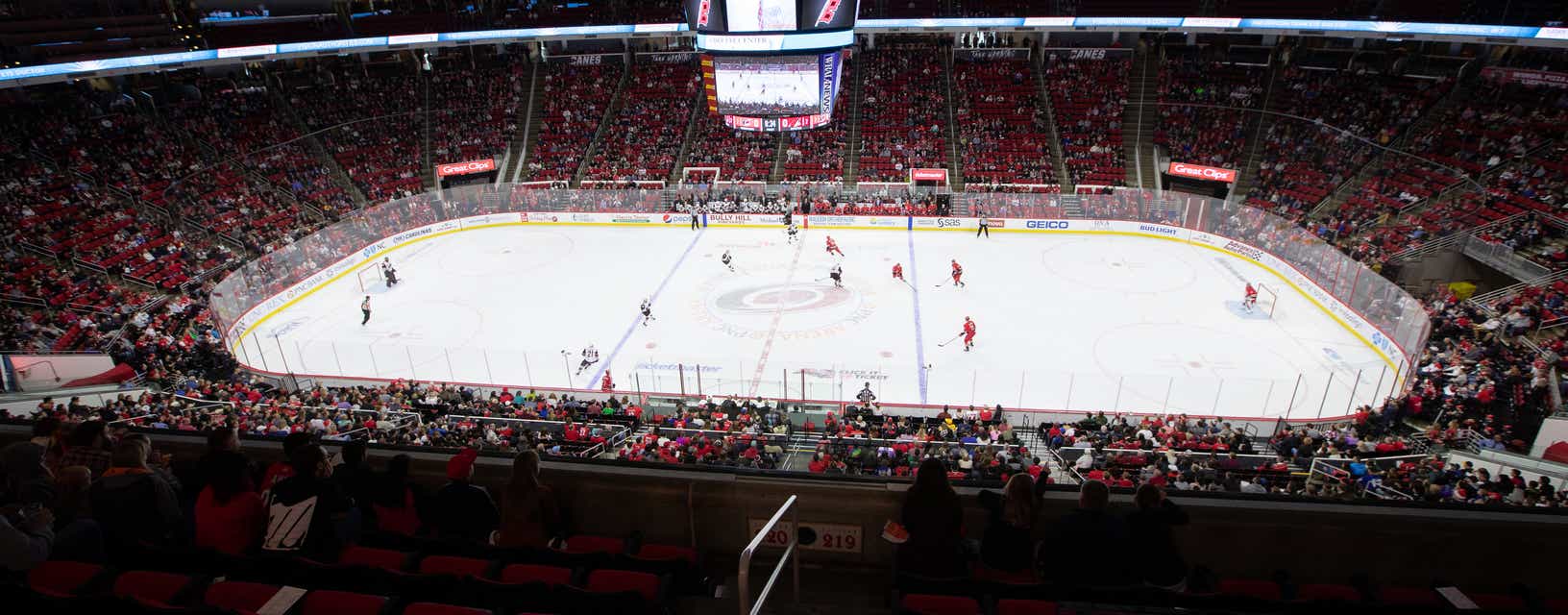 Seat view from Center Ice Club